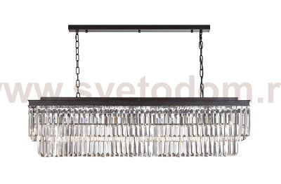 Люстра Odeon L120 MAK interior WTL2107-1200BK-CL Черный, стекло