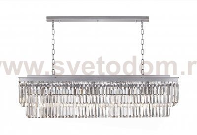 Люстра Odeon L120 Silver MAK interior WTL2107-1200SL-CL Серый, стекло