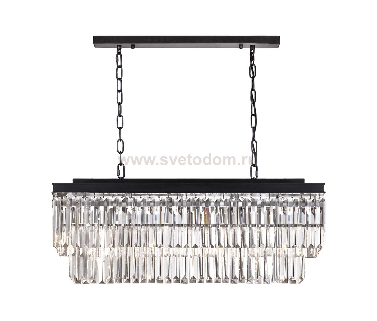 Люстра Odeon L80 MAK interior WTL2107-800BK-CL Черный, стекло