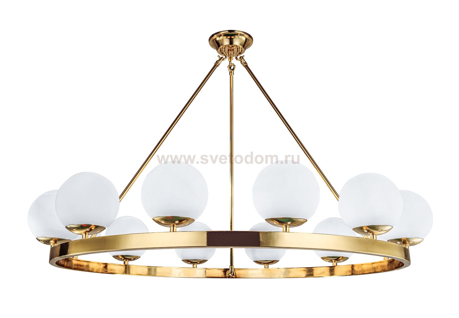 Люстра Becky Radiant 10 MAK interior WTL2111-32 Латунь, стекло