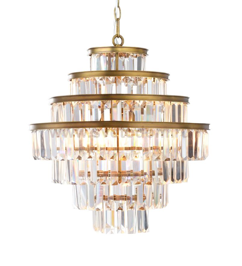 Люстра Alaine 50 MAK interior WTL2112-500BR-CL Латунь, стекло