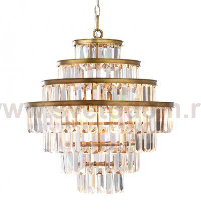 Люстра Alaine 50 MAK interior WTL2112-500BR-CL Латунь, стекло