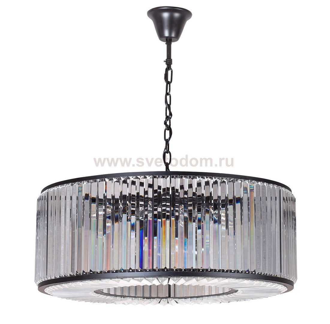 Люстра Welles Round D80 MAK interior WTL2113-800BK-CL Черный, стекло