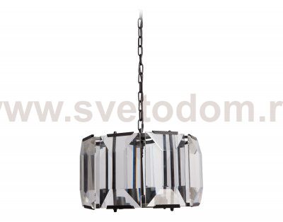 Люстра Harlow Round D44 MAK interior WTL2117-440BK-CL Черный, стекло