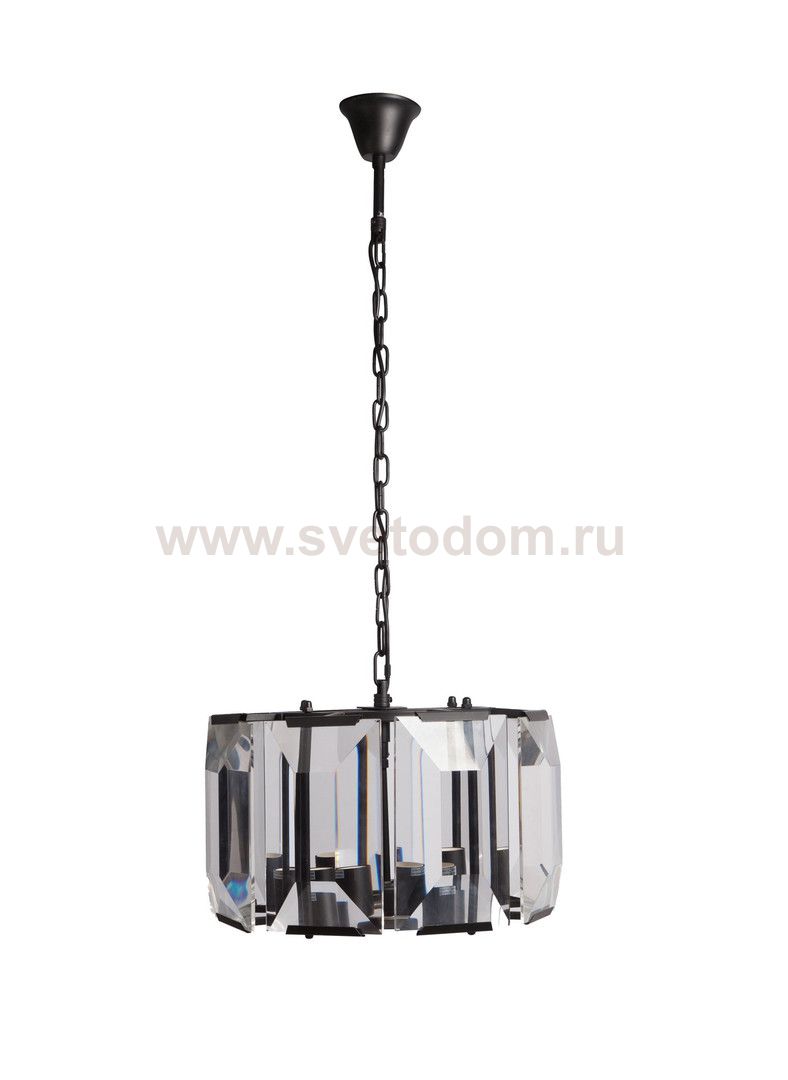 Люстра Harlow Round D44 MAK interior WTL2117-440BK-CL Черный, стекло
