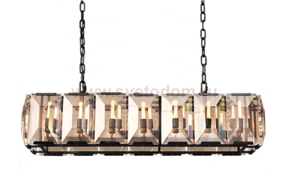 Люстра Harlow L100 MAK interior WTL2118-1000BK-CL Черный, стекло