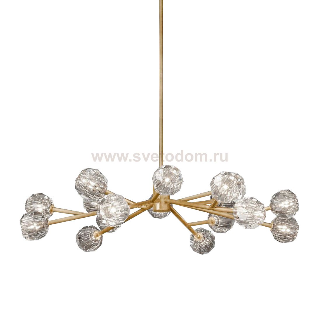 Люстра Boule-De-Cristal D100 MAK interior WTL2120-1000BR-CL Латунь, стекло