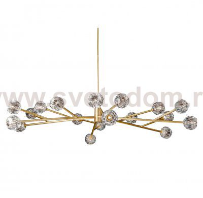 Люстра Boule-De-Cristal D150 MAK interior WTL2120-1500BR-CL Латунь, стекло