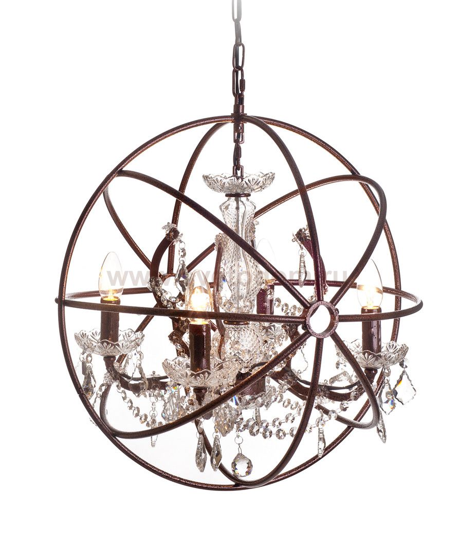 Люстра Foucault'S Orb Crystal D50 MAK interior WTL2124-W3 Антик