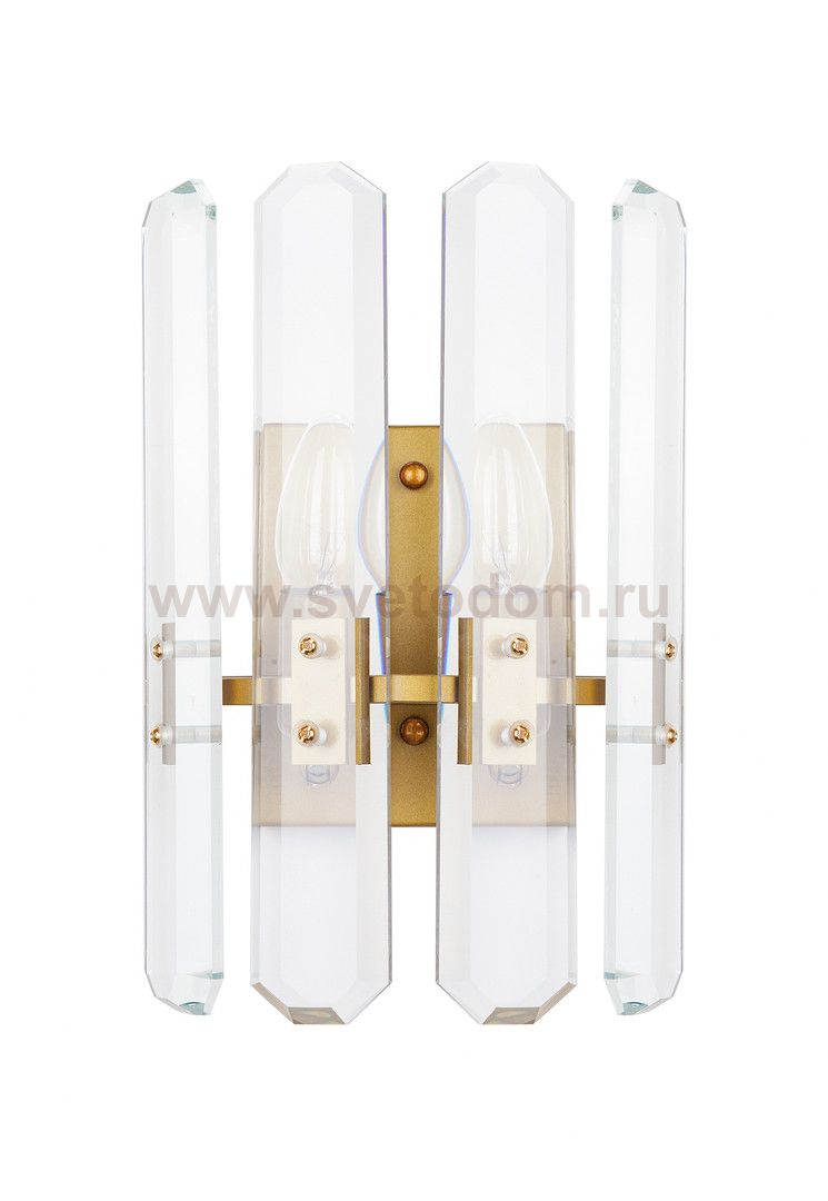 Бра Bonington Wall MAK interior WTL2139-W170BR-CL Латунь, стекло