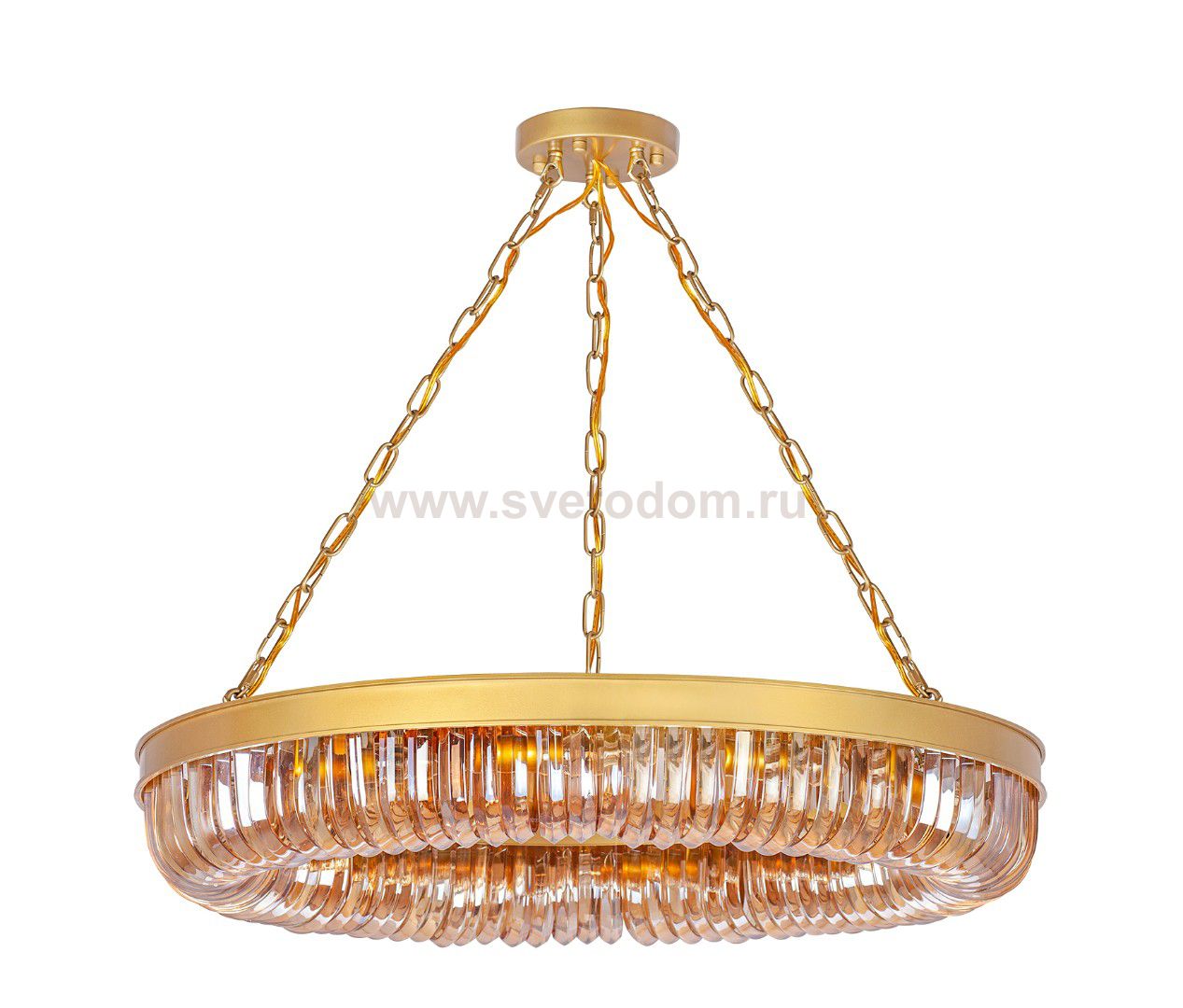 Люстра Terra Gold Amber D80 MAK interior WTL214-16-BR Бронза, стекло