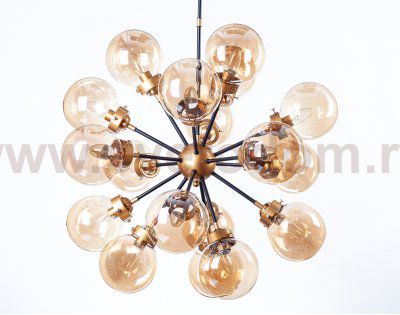 Люстра Bistro Glob 18 MAK interior WTL2142-18BK-TEA Черный, бронза