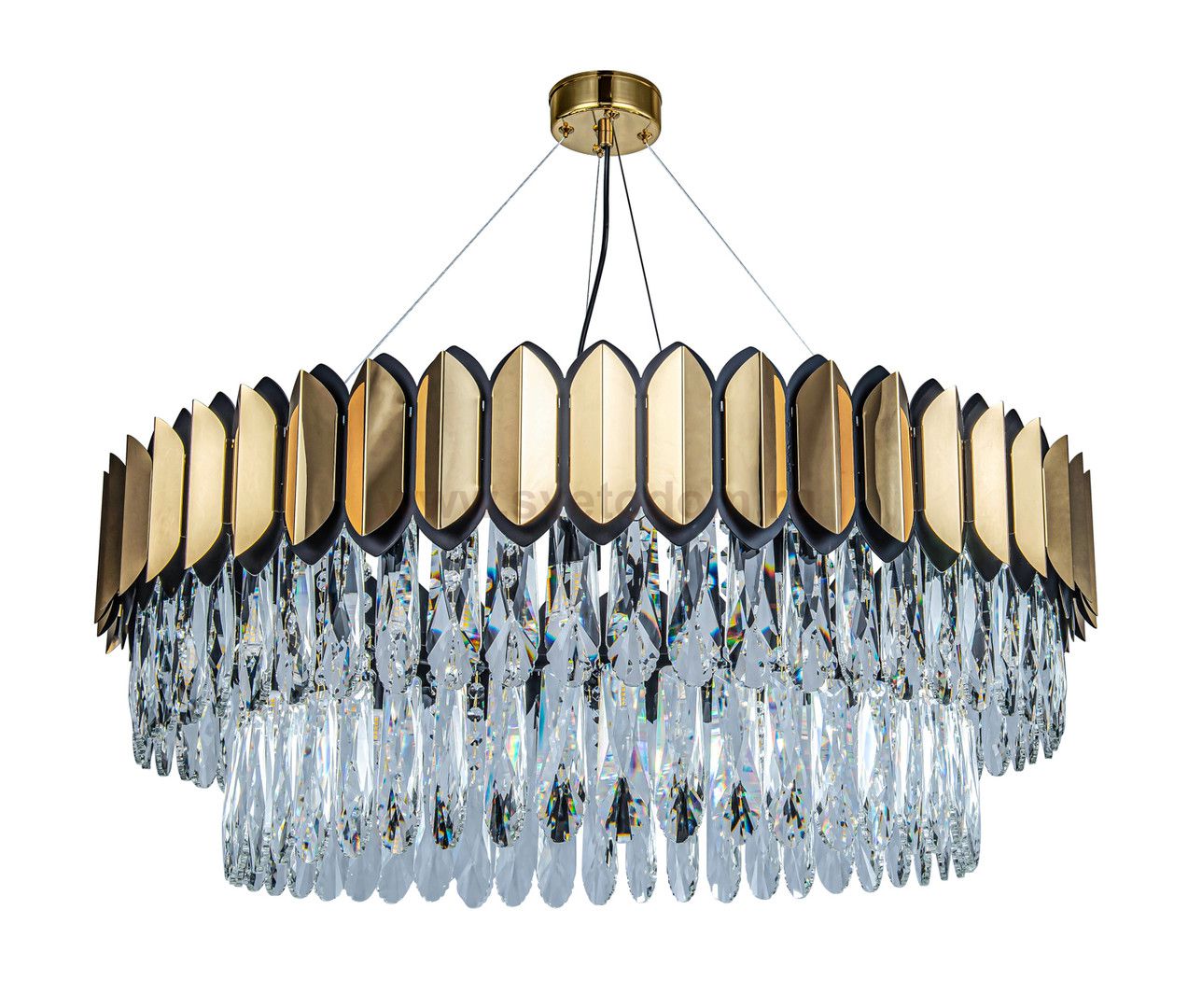 Люстра Nordic D800 MAK interior WTL2150-1100-GD-CL Латунь, стекло