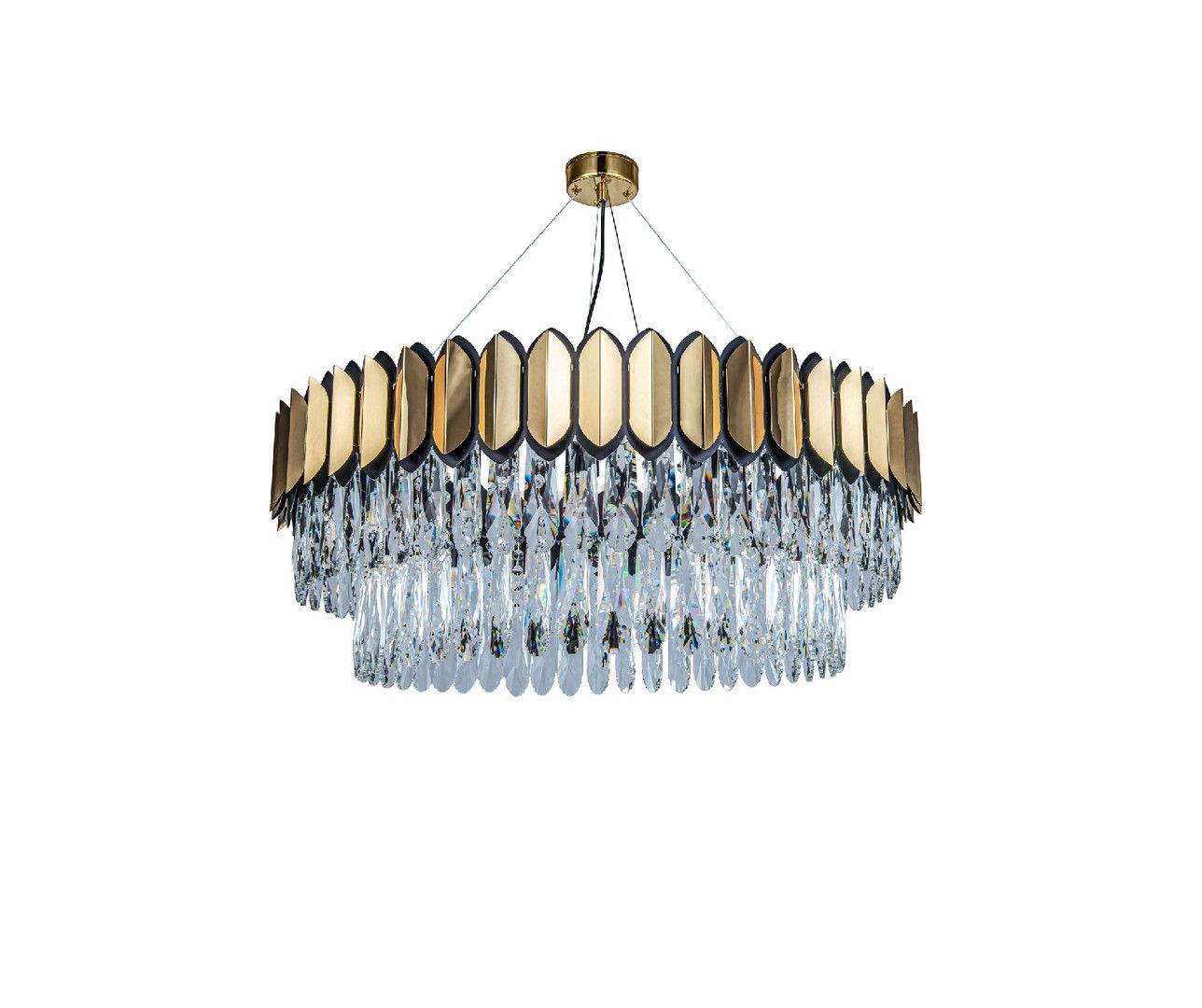 Люстра Nordic D450 MAK interior WTL2150-550-GD-CL Латунь, стекло