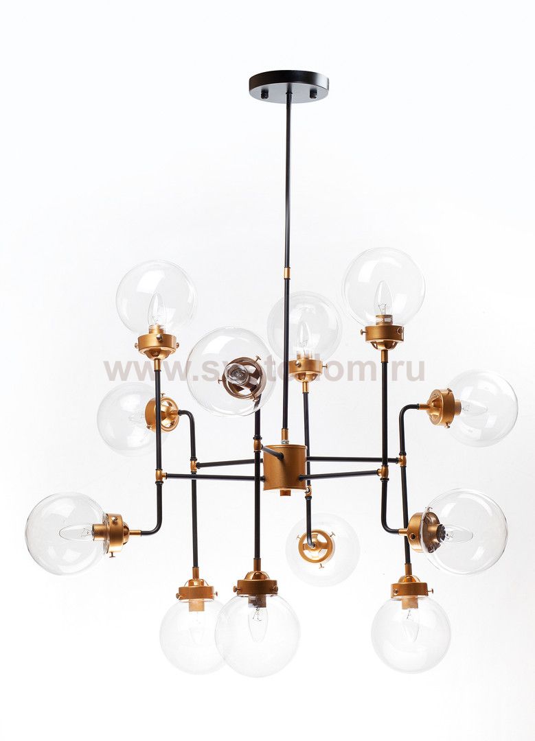Люстра Bistro 12 MAK interior WTL2154-12BK-CL Черный, бронза