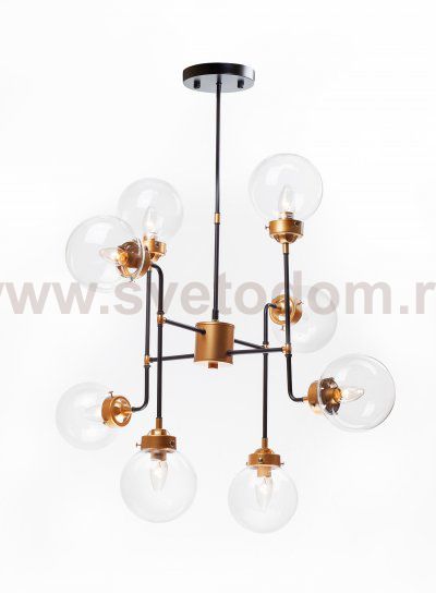 Люстра Bistro 8 MAK interior WTL2154-8BK-CL Черный, бронза