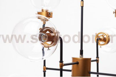 Люстра Bistro 8 MAK interior WTL2154-8BK-CL Черный, бронза