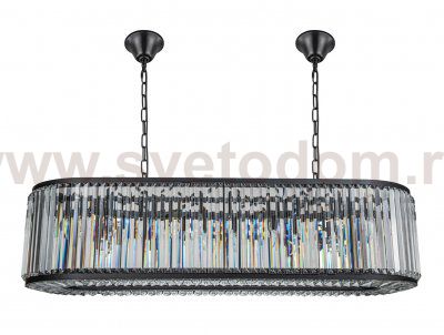 Люстра Welles L125 MAK interior WTL9003-1250BK-CL Черный, стекло
