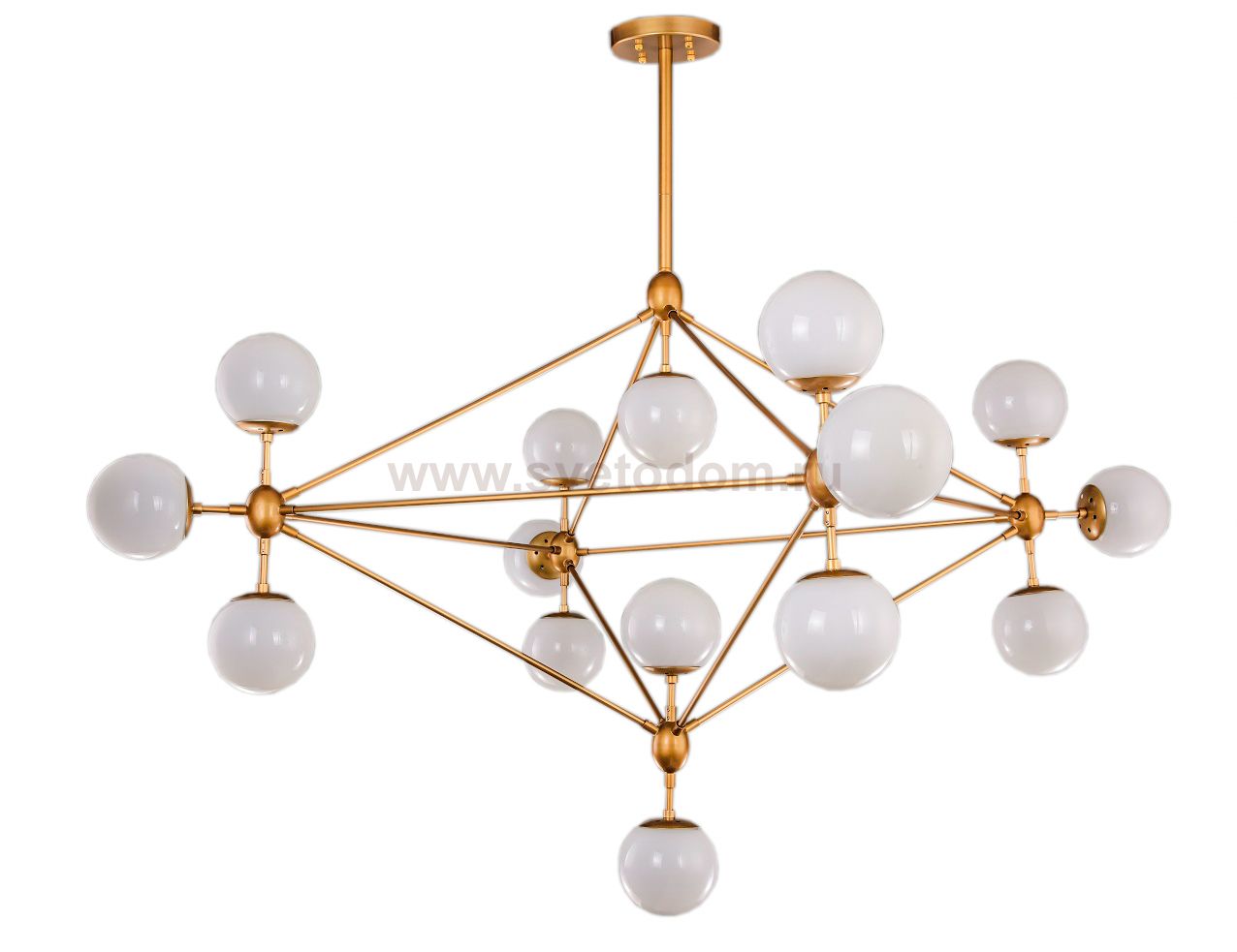 Люстра Modo 15 Gold MAK interior WTL9131-15-GW Золотой, белый