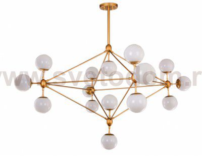Люстра Modo 15 Gold MAK interior WTL9131-15-GW Золотой, белый