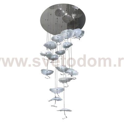 Люстра X-8827P/19 silver