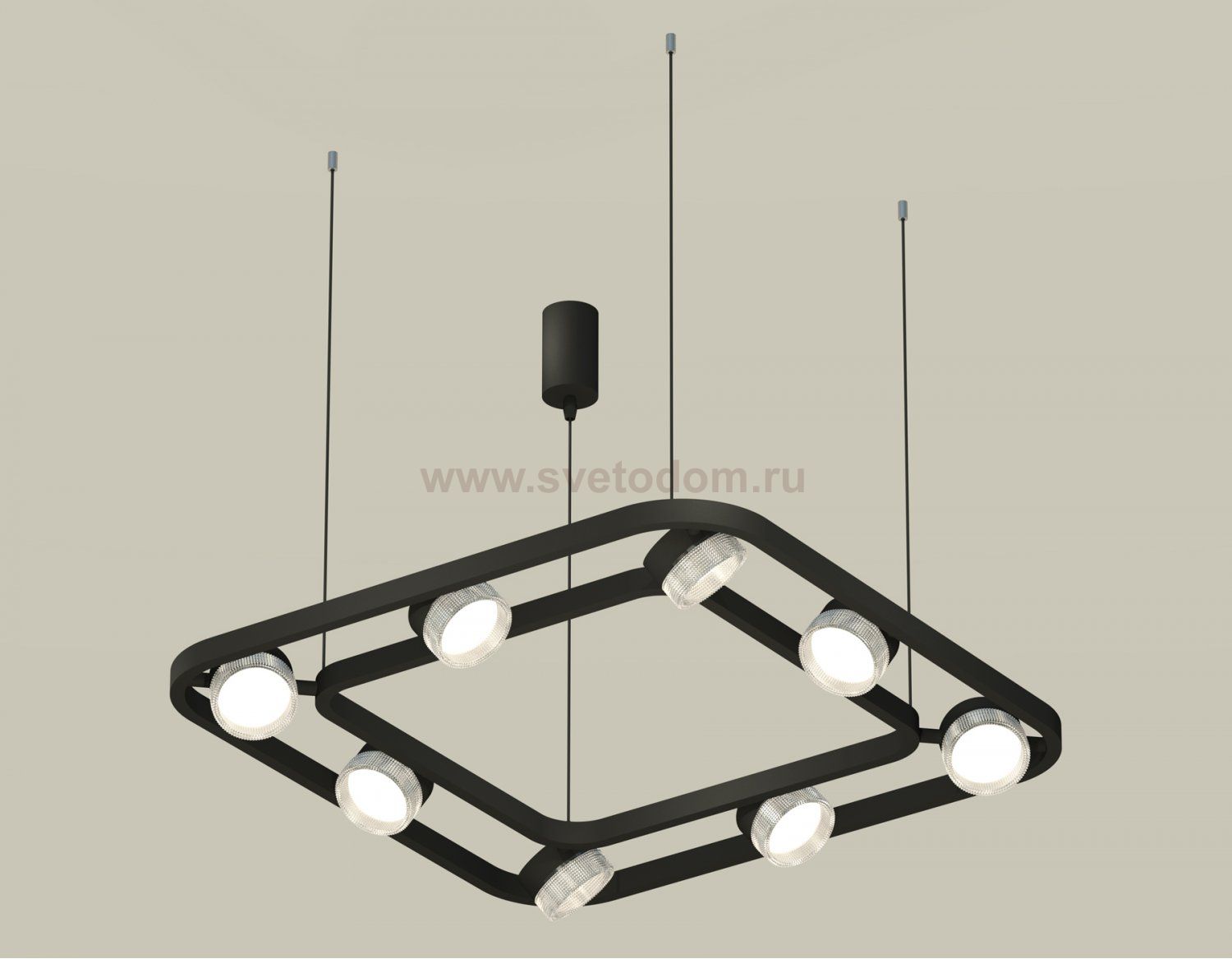 Комплект подвесного поворотного светильника с композитным хрусталем Ambrella XB9182200 XB