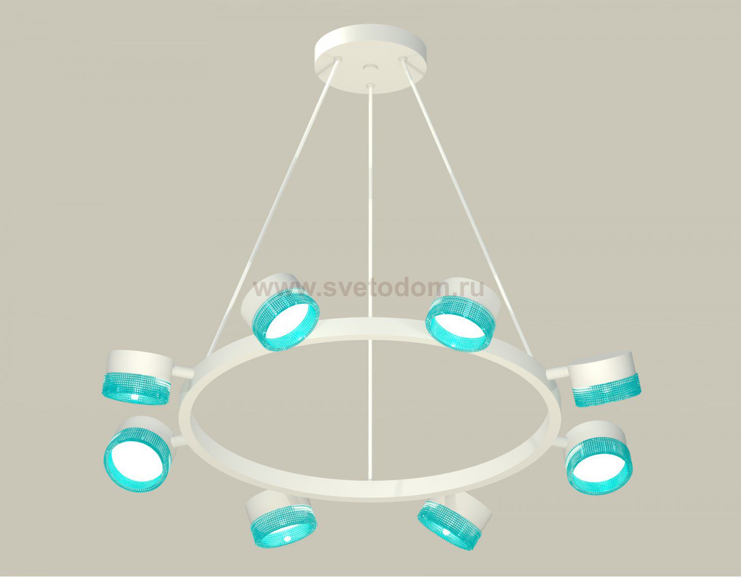 Комплект подвесного поворотного светильника с композитным хрусталем Ambrella XB9195251 XB