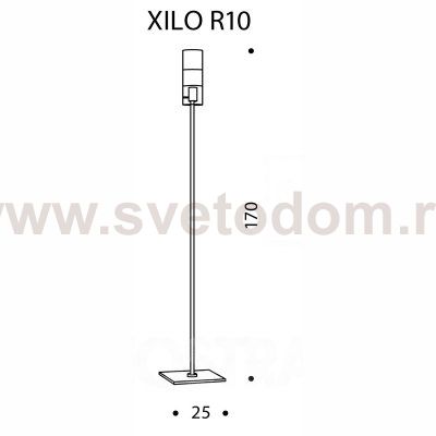 Торшер De Majo XILO R10