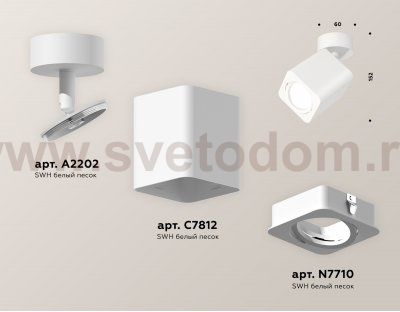 Комплект накладного поворотного светильника Ambrella XM7812010 XM