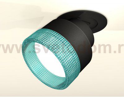 Комплект встраиваемого поворотного светильника с композитным хрусталем Ambrella XM8102543 XM