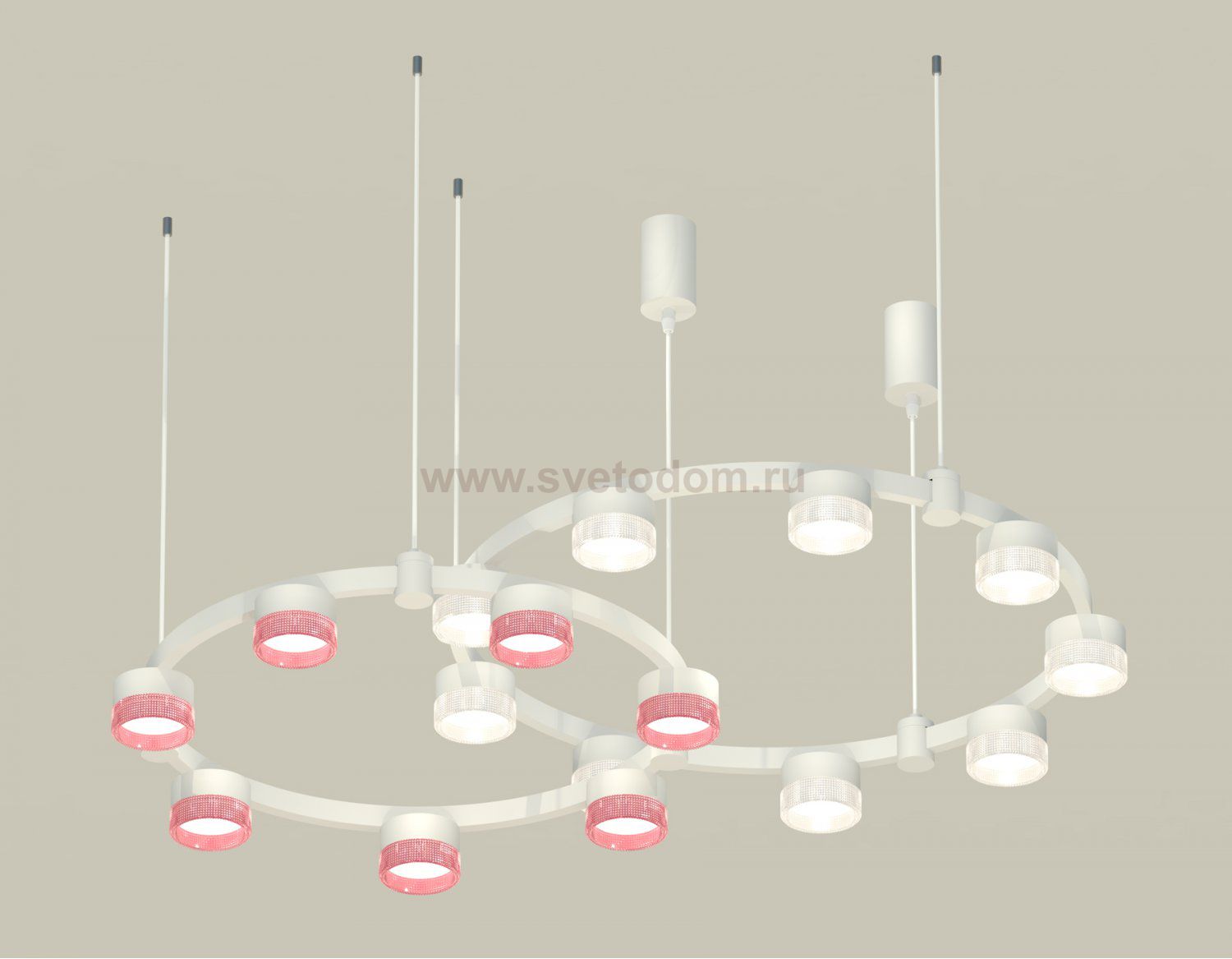 Комплект подвесного светильника Techno Ring с композитным хрусталем Ambrella XR92081310 XR