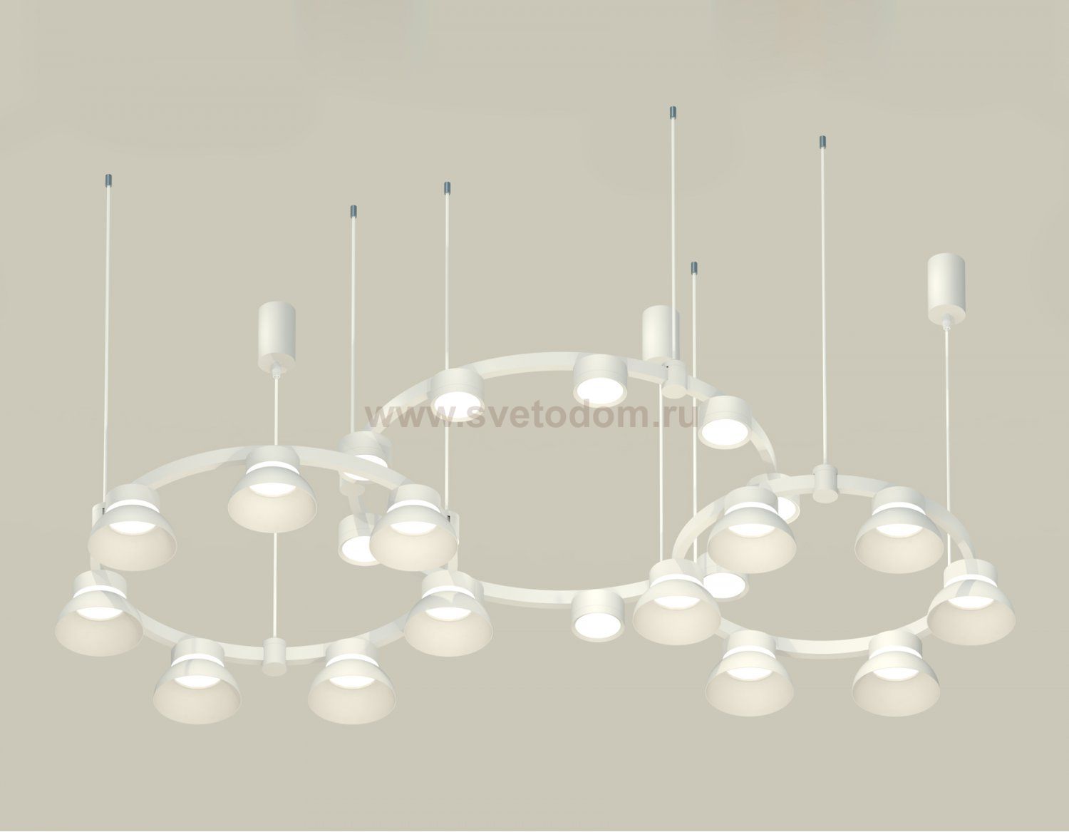 Комплект подвесного светильника Techno Ring с акрилом Ambrella XR92082010 XR