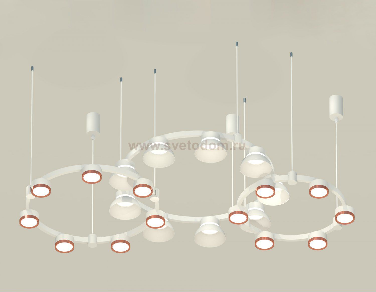 Комплект подвесного светильника Techno Ring с акрилом Ambrella XR92082020 XR