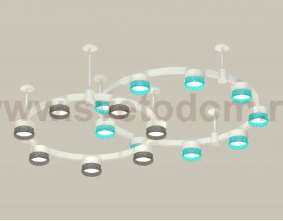 Комплект подвесного светильника Techno Ring с композитным хрусталем Ambrella XR92211200 XR