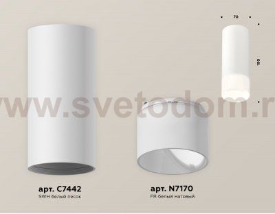 Комплект накладного светильника с акрилом Ambrella XS7442016 XS