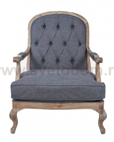 Кресло с пуфом Honesta Grey MAK interior YF-1803A-G Серый