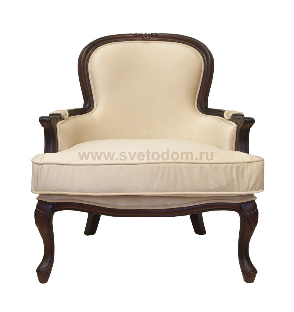 Классическое кресло Diesta Velvet MAK interior YF-1817-BG Бежевый, зеленый