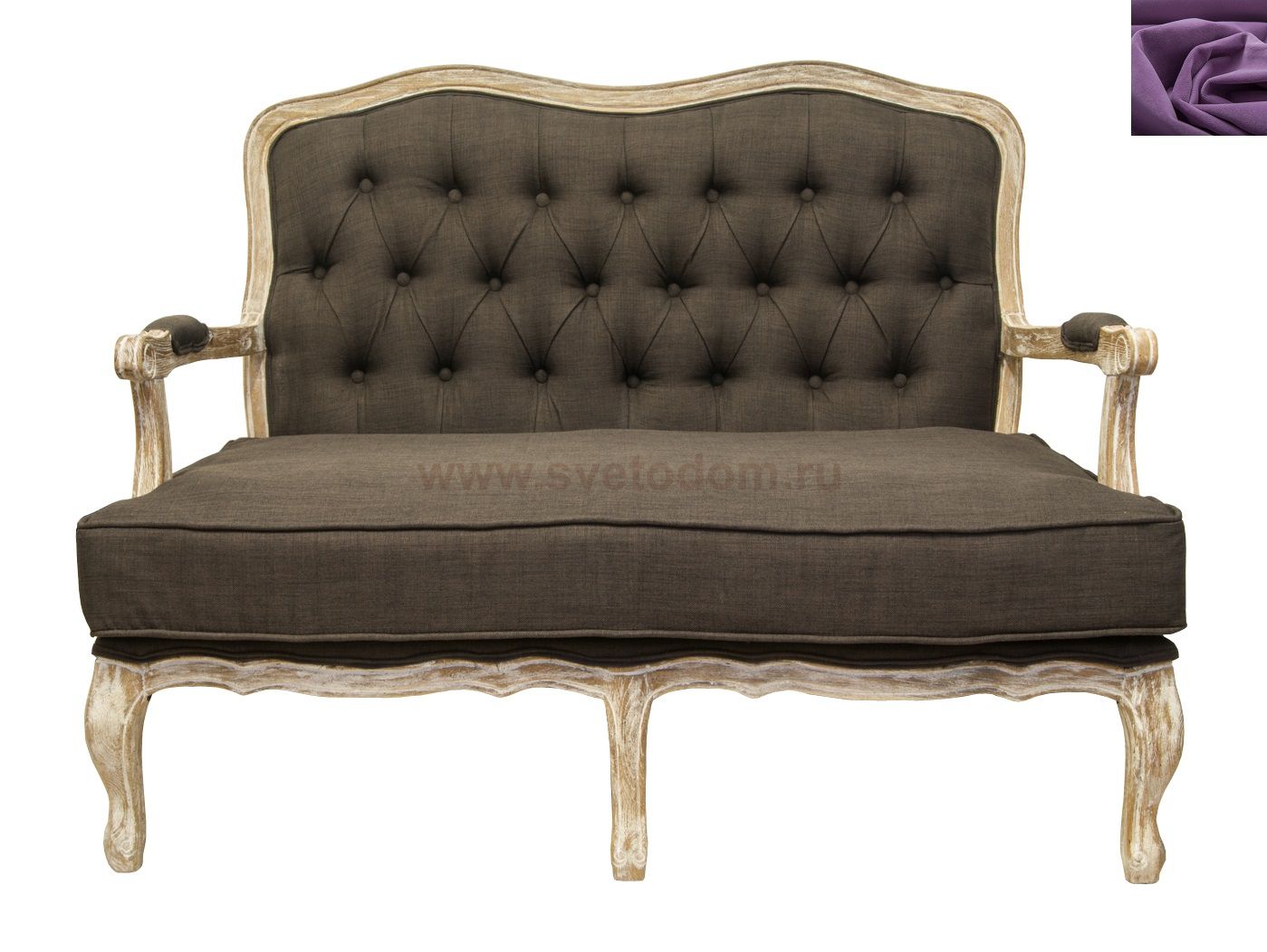 Диван Yareli Brown V2 MAK interior YF-1844-B-purple Фиолетовый