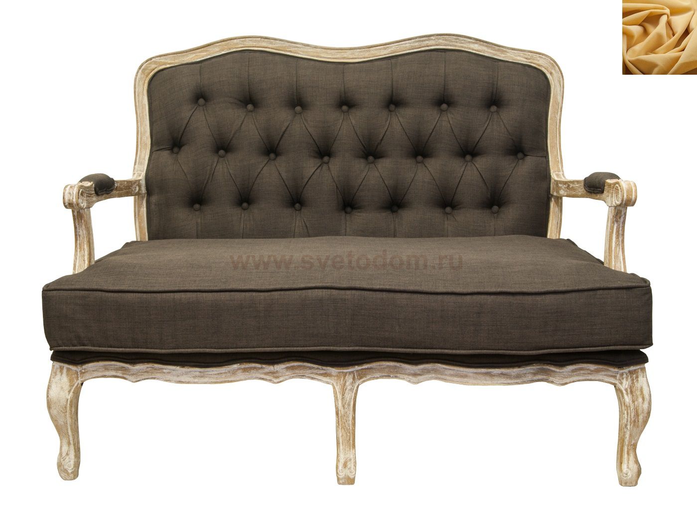 Диван Yareli Brown V2 MAK interior YF-1844-B-yellow Желтый