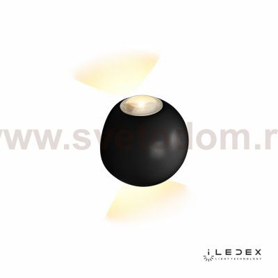 Настенный светильник iLedex Rainbow ZD8168-6W 3000K matt black