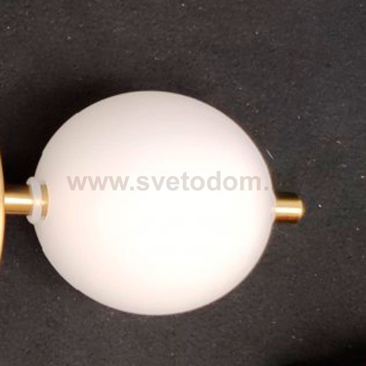 Плафон стекло 80мм с двумя отверстиями (сквозной) Arte lamp A2604AP POLARIS