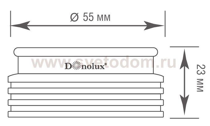 Cветодиодный модуль, 6Вт, 510Лм, 4000К, 24°, Ra90, Φ55*H23mm, AC220-245В, белый