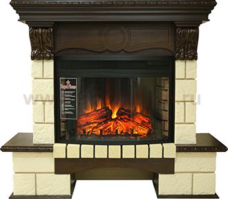 Каминокомплект Royal Flame Pierre Luxe угл. шампань с очагом Dioramic 25 FX