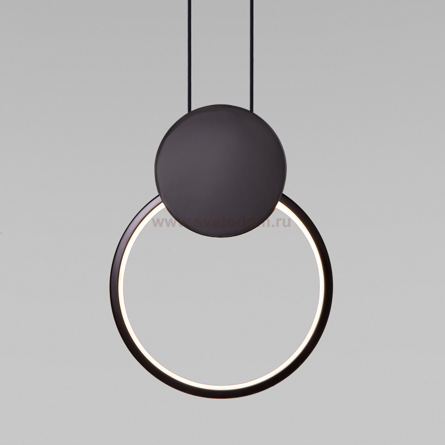 Подвесной светодиодный светильник Eurosvet 50217/1 LED черный жемчуг