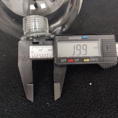 Плафон стекло прозрачное шар 80мм G9 с резьбой 20мм Lussole LSP-7000 BEAUMONT