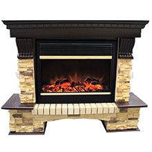 Портал Pierre Luxe угловой сланец под очаг Royal Flame Jupiter/Dioramic 28