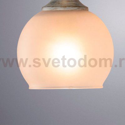 Плафон стекло шар матовый 130мм Е27 (45мм посадка) Arte Lamp A2150AP/SP GEMELLI