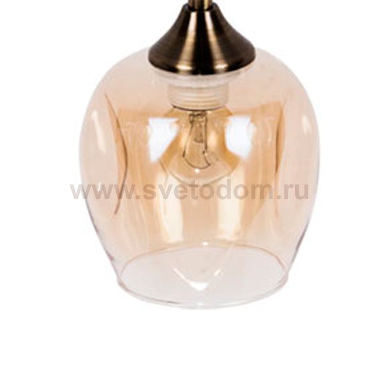 Плафон стекло янтарный 125*130мм Е27 (45мм посадка) Arte Lamp A3831PL MONICA