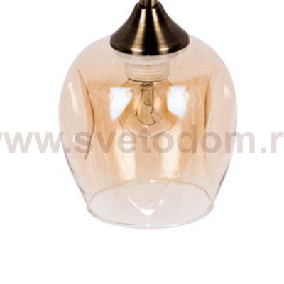Плафон стекло янтарный 125*130мм Е27 (45мм посадка) Arte Lamp A3831PL MONICA