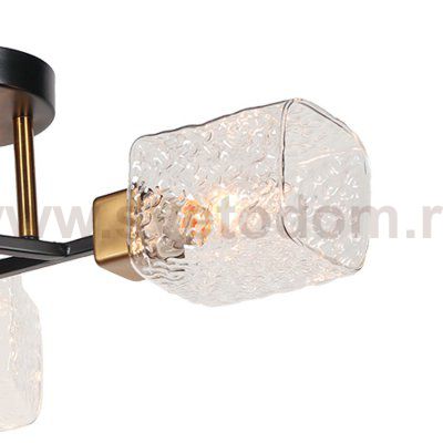 Плафон стекло с узором 120*90мм E14/27 (37мм посадка) Arte lamp A1547PL CHICAGO